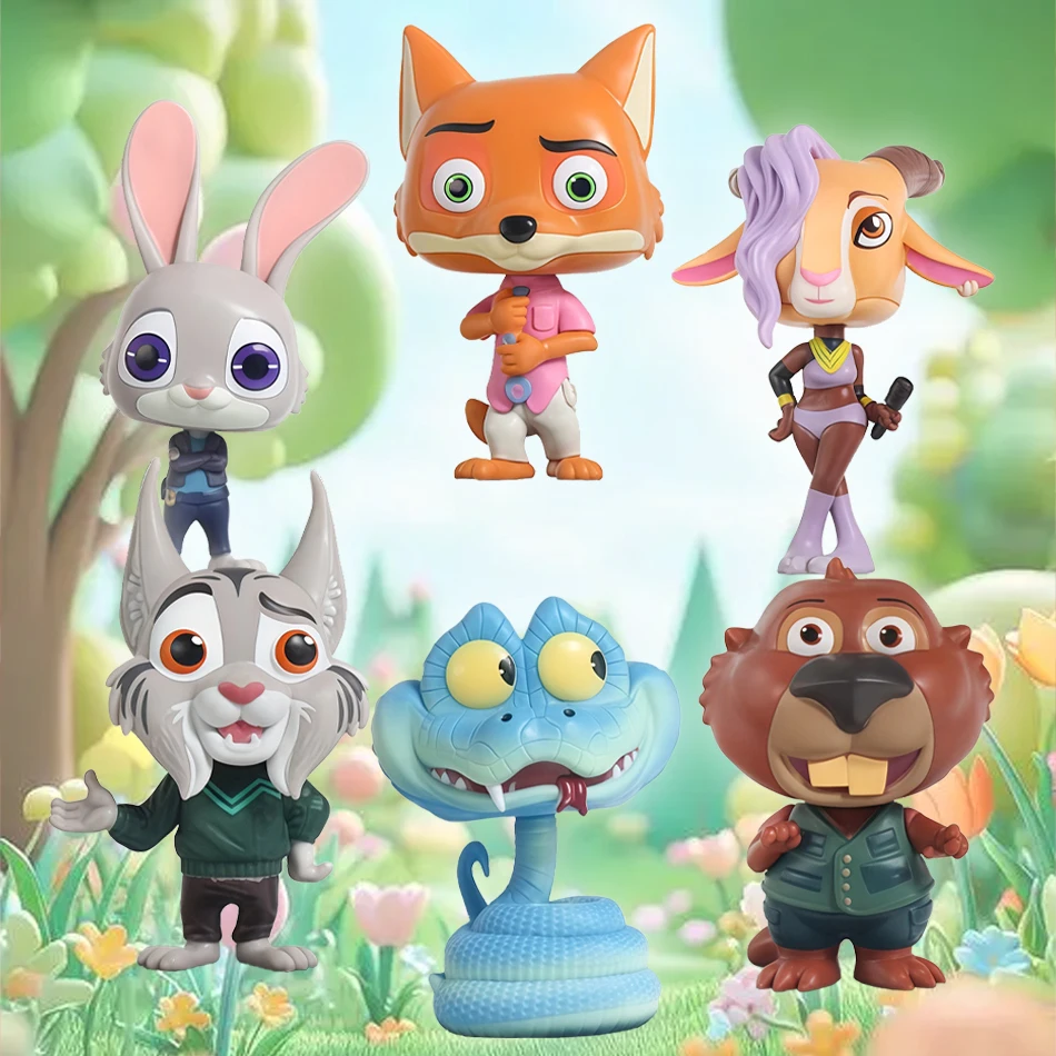 

Disney Movie Zootropolis Judy Nick Nibbles Gazelle Action Figure Anime Collectible Model Character Desk Decor Fans Birthday Gift