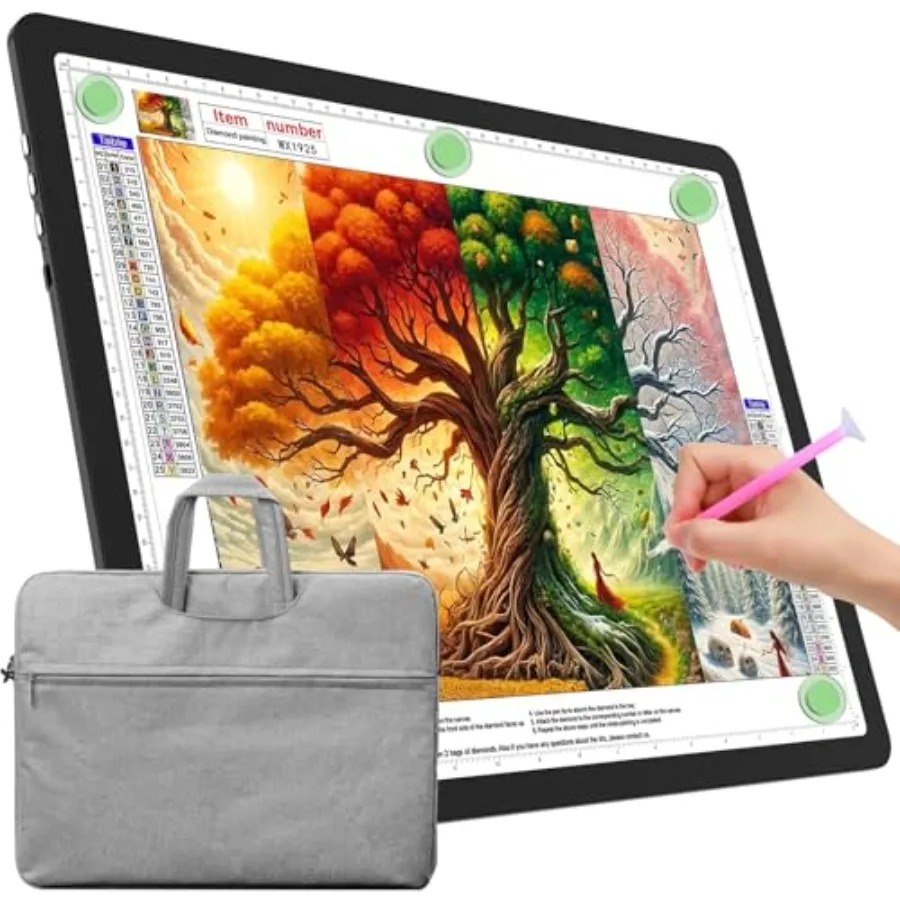 

Световая панель для алмазной вышивки: Суперяркий магнитный световой планшет с боковыми кнопками, световой бокс для трафаретирования и рисования, проводной световой планшет