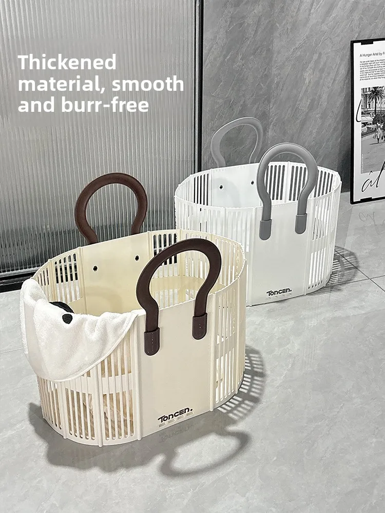 

Large Capacity Laundry Hamper Dirty Clothes Organizer Basket Foldable Nordic Style Home Storage Bucket for Bedroom ...