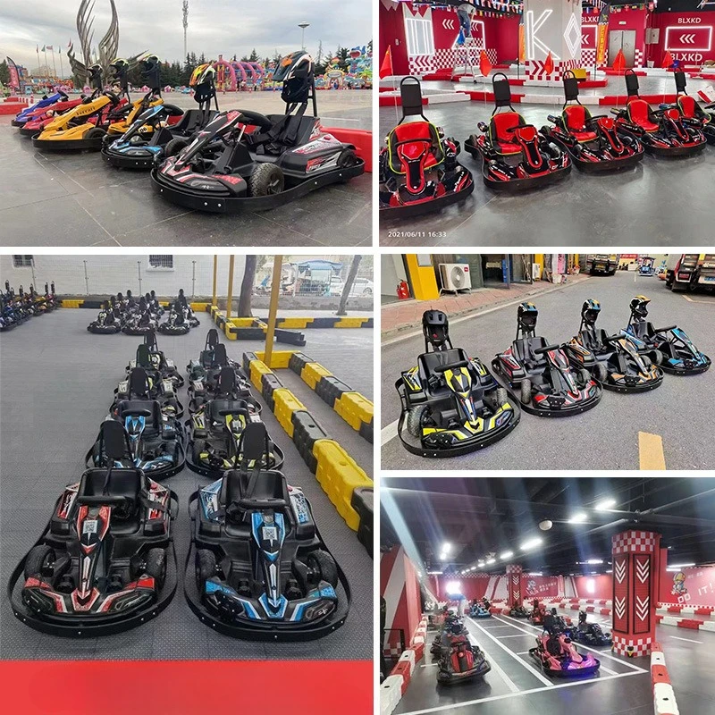 Double electric kart adult  four-wheel track drift children's balance car