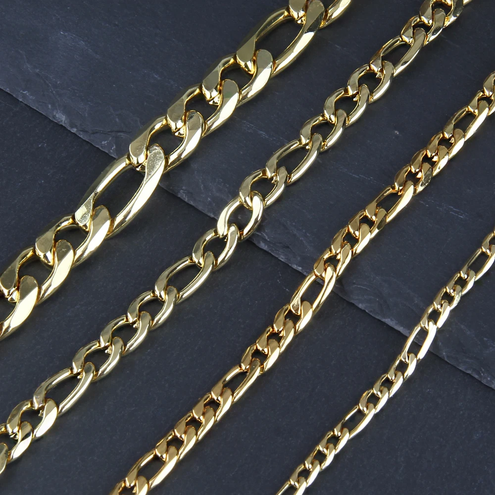 Figaro Chain Necklace for Men  - Bar Cart Gold review and price