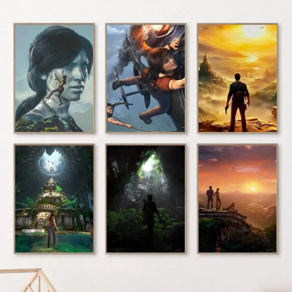 Classic Game U-Uncharted The Lost Legacy Manga Posters HD Print Vintage Wall Art Decor for Home Study Room