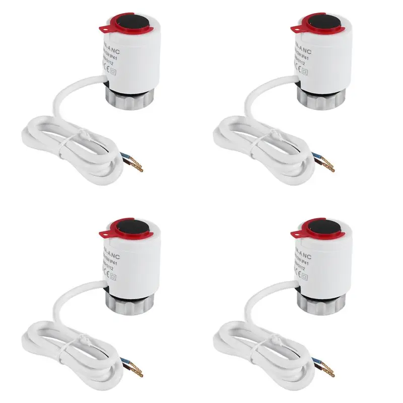 abji-4x-230v-ノーマルクローズ-nc-m30x15mm-電気式サーマルアクチュエータ-床暖房用-trv-サーモスタット式ラジエーターバルブ