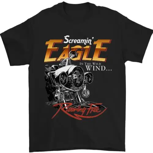 

Screaming Eagle Biker Motorbike Motorcycle Mens T-Shirt 100% Cotton