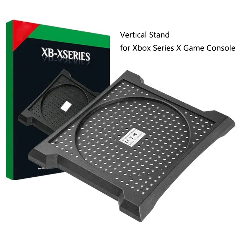 ل Xbox Series X حامل عمودي لعبة وحدة التحكم حامل التبريد المضادة للانزلاق قاعدة قفص الاتهام دعم قوس جبل لعبة وحدة التحكم الملحقات