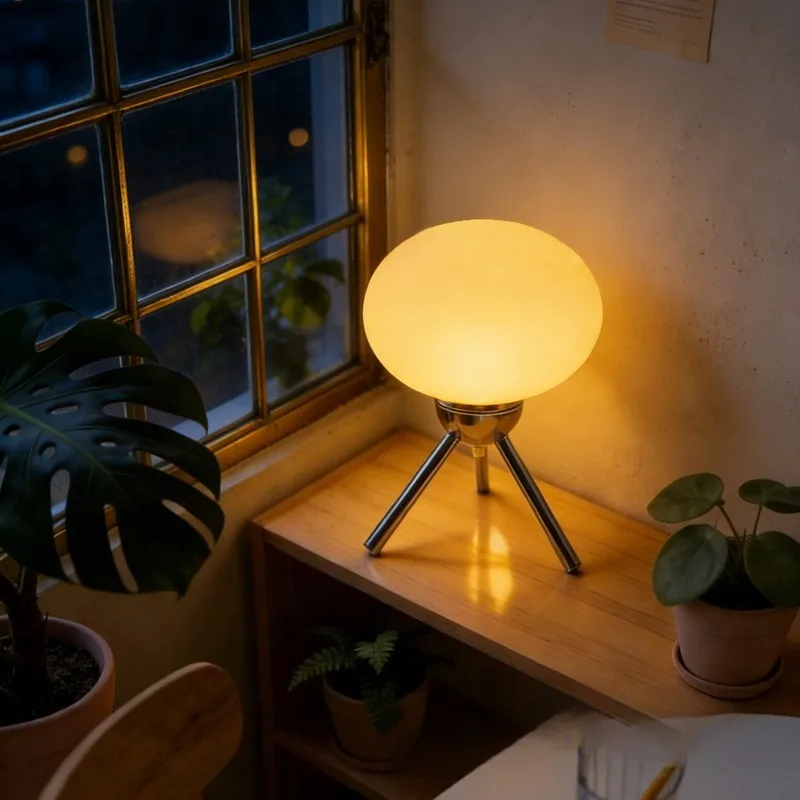 Nordic creative marshmallow desk lamp, student dormitory desktop bedroom bedside lamp