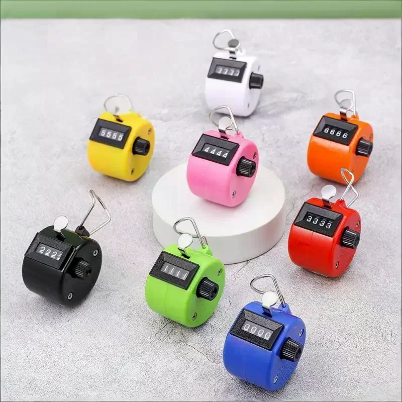 Handheld 4 Digital Tally Counter Mechanical Manual Palm Clicker Number Count For Inventory Counting Sports Scoring