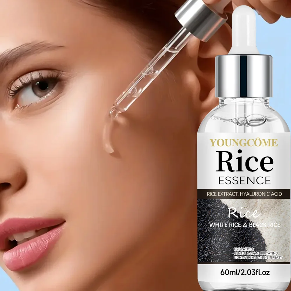 YOUNGCOME Rice Moisturizing Essence Serum- Rice Extract - Lightweight Brightening Hydrating Targets Dryness Face Lotion