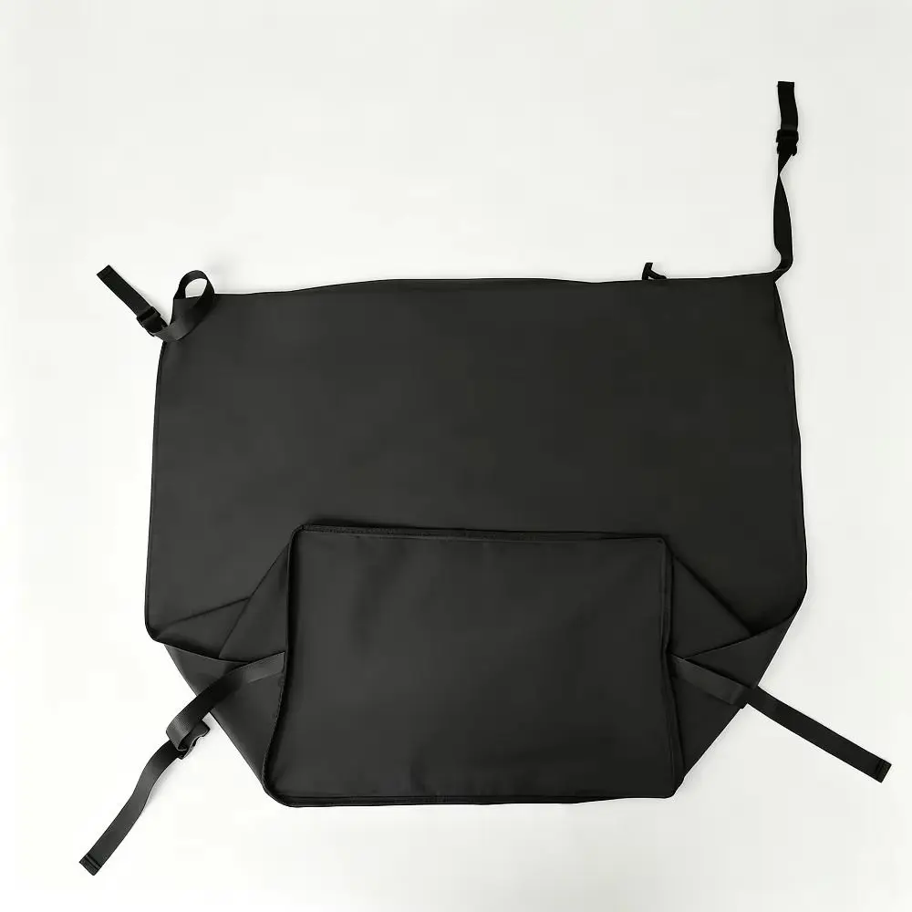 Black Vacuum Compression Storage Bag Clear Viewing Window Reinforced Straps Compression Storage Bag for Foldable Structure