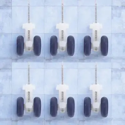 

6pcs Curtain Track Roller Silent Runners Smooth Hooks For Curtains Drapes Valances Shower Sliding Hardware Accessories