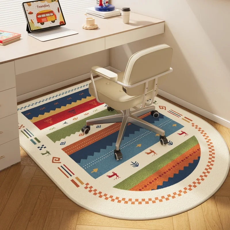 Children's Room Computer Chair Rug Reading Area Bedroom Study Desk Swivel Chair Easy To Clean Floor Protection Mat Home Decor
