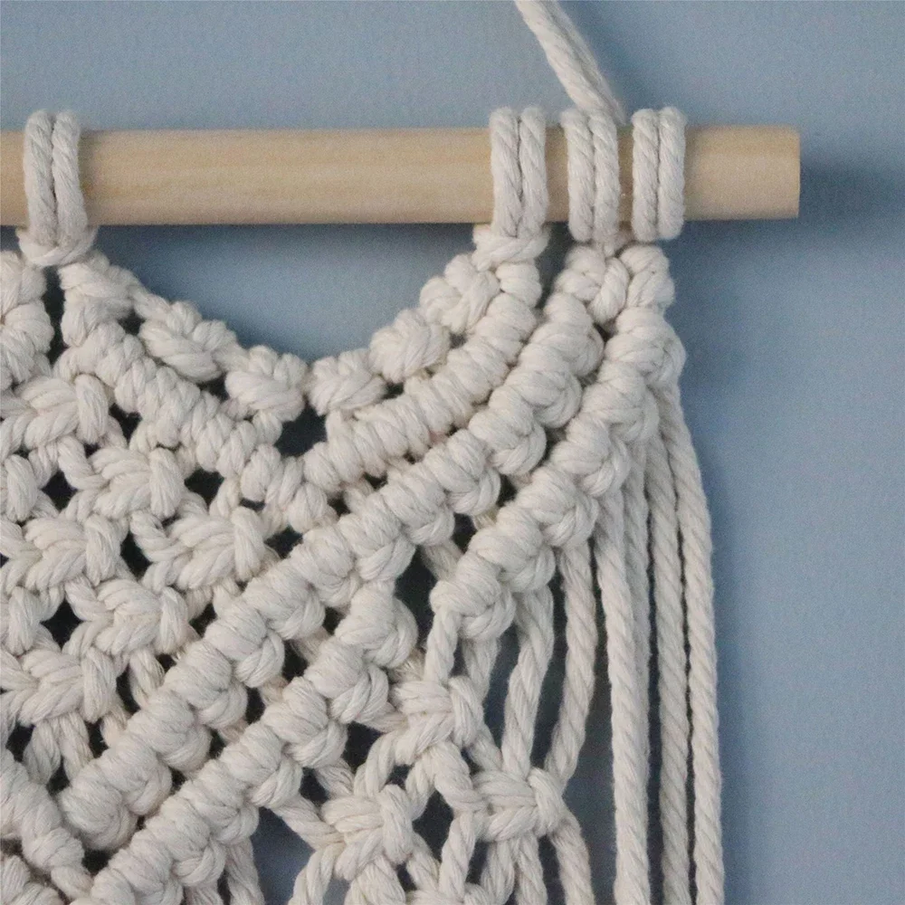 Macrame Wall Hanging Handwoven Bohemian Cotton Rope Tapestry Home Decoration European And American Style Wall Decoration