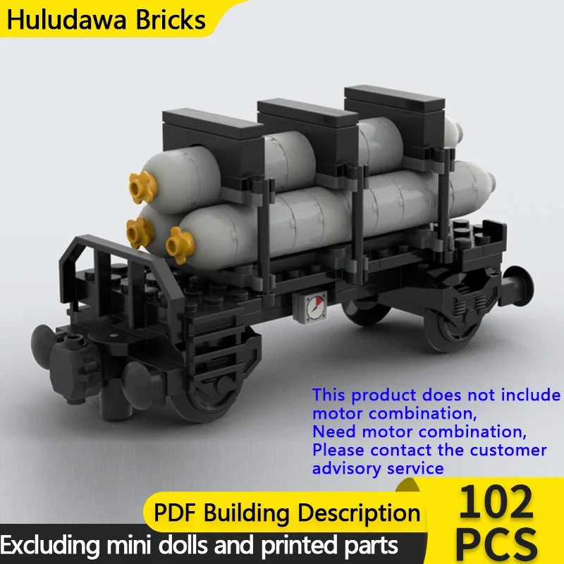 

City Car Model MOC Building Bricks Railway Transportation Flatcar Modular Technology Gifts Holiday Assemble Children Toys Suit