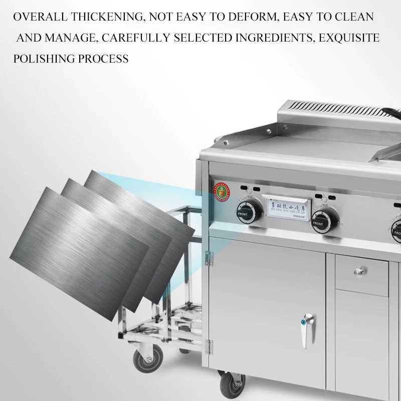 Multi Functional Gas Snack Cart with Umbrella Commercial Mobile French Fries Burgers Hot Dogs Food Truck Gas Mobile Snack Cart