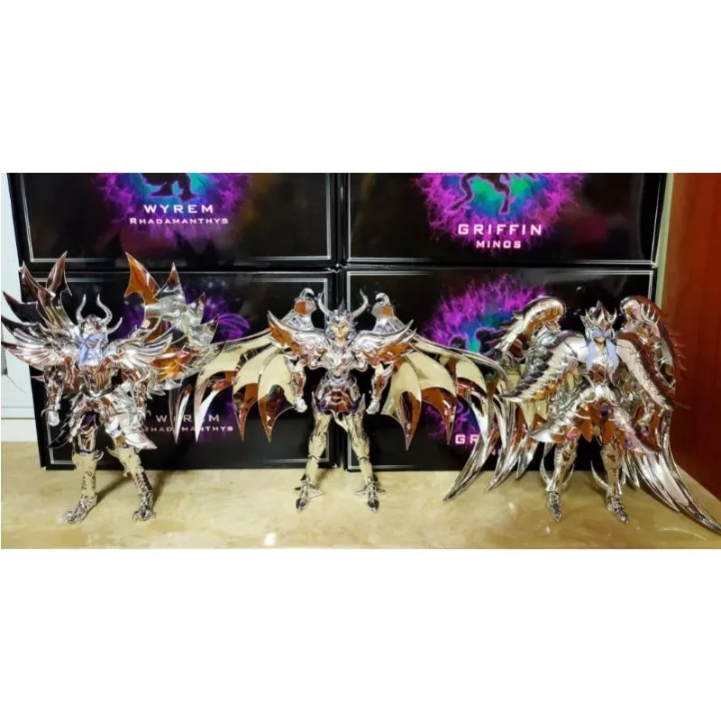 CS Model Saint Seiya Myth Cloth EX Gold/Silver Wyvern Rhadamanthys/Garuḍa Aiacos/Griffon Minos Knights of Zodiac Action Figure