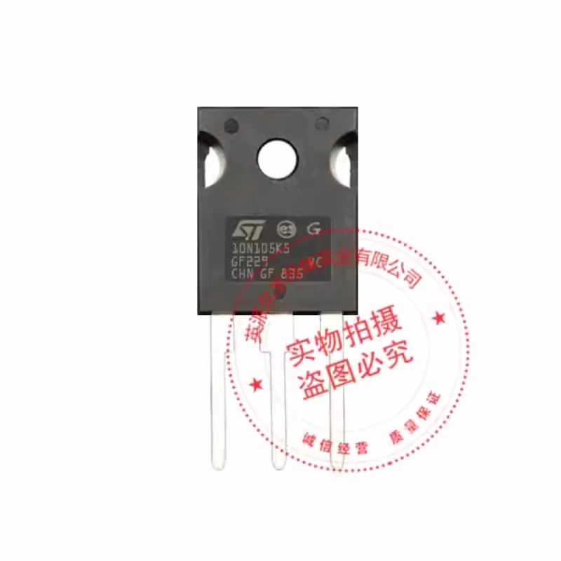 

New Original 5Pcs STW10N105K5 10N105K5 TO-247 1050V 6A MOSFET Field-effect Transistor Good Quality