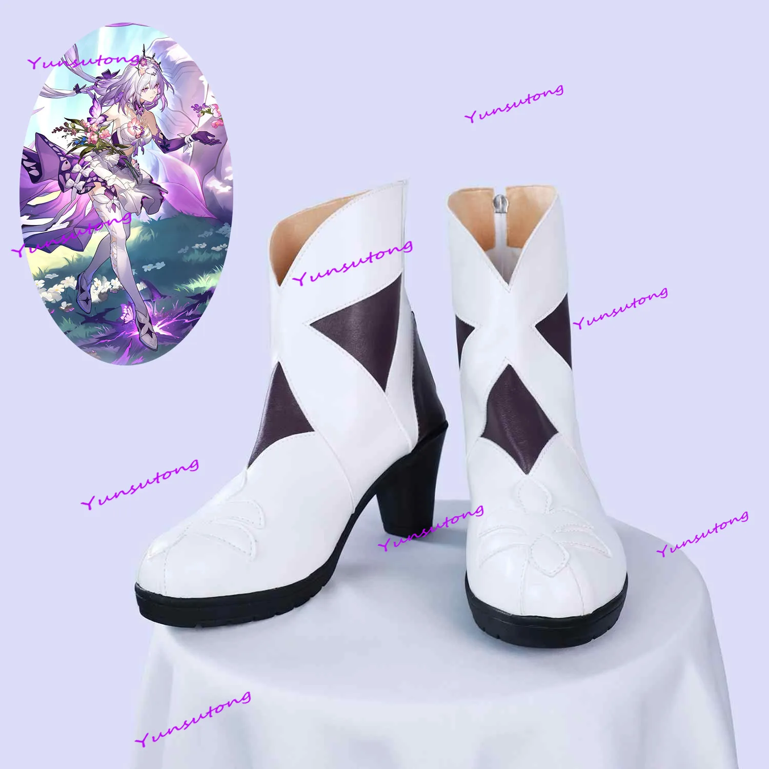 

Game Honkai Star Rail Castorice Cosplay High Heel Shoes Boots Halloween Party Costume Props Accessories Custom Made