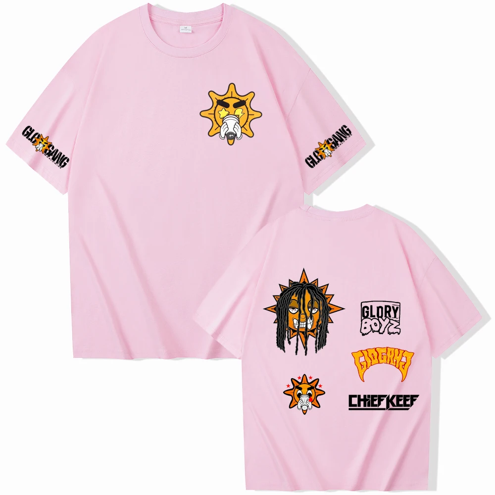 Chief Keef T-Shirts Man Woman Harajuku O-Neck Short Sleeve Shirts Chief Keef Fans Gift