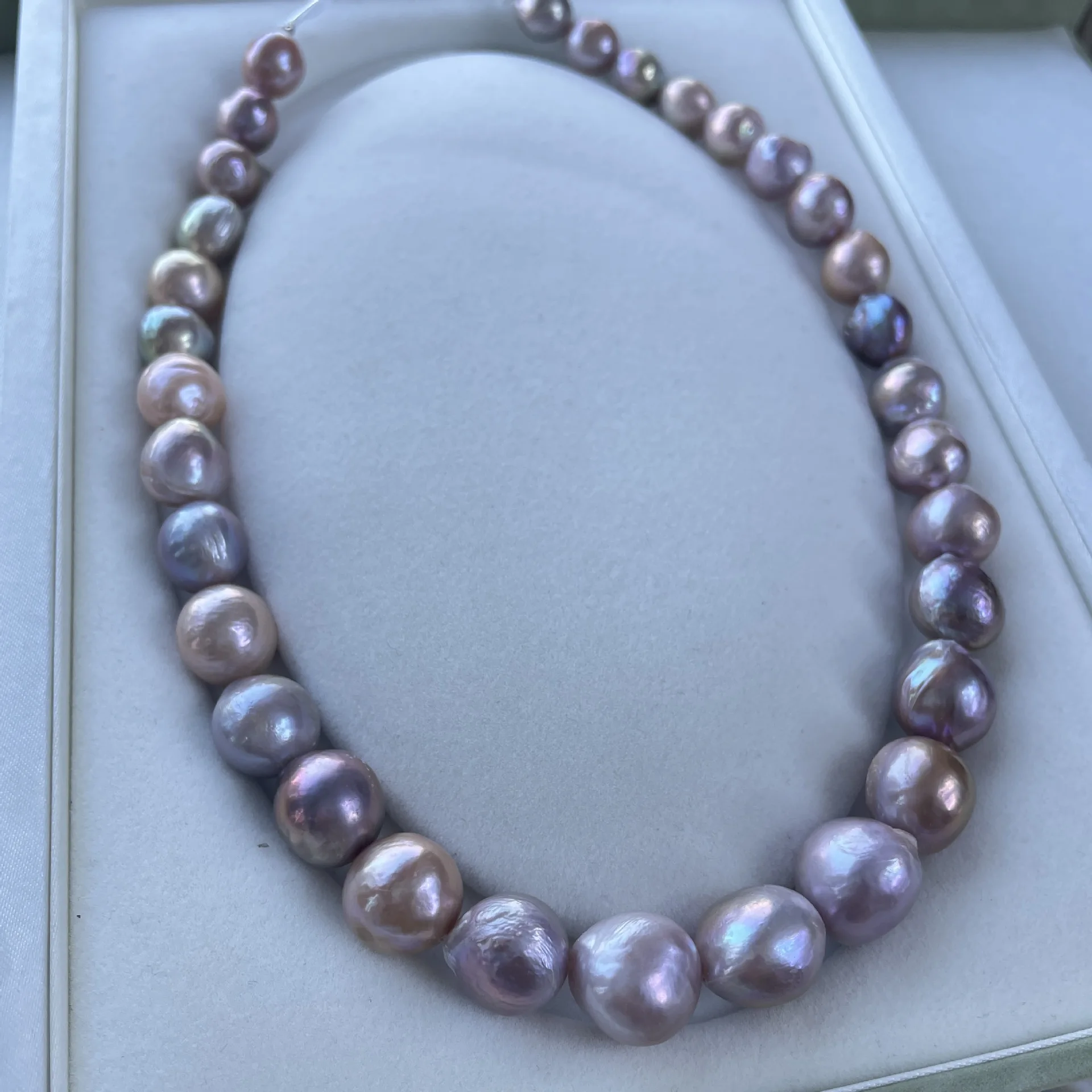 

Огромное южное море AAAA + 10-14 мм, разноцветный жемчуг, ожерелье из жемчуга в стиле барокко натуральной формы, 925 s, 16–18 дюймов