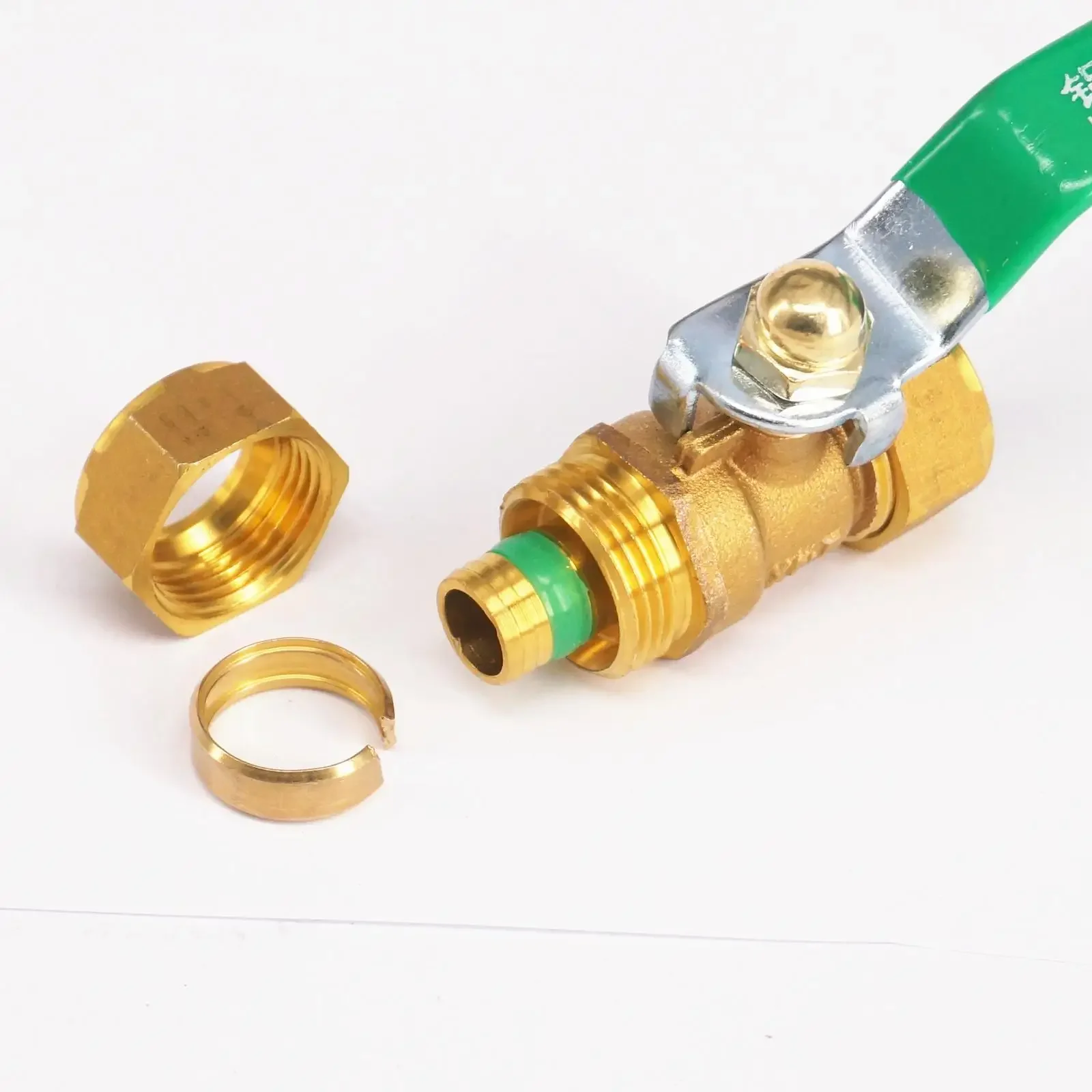 Fit Pex-AL-Pex Tube Outer Diameter 16/18/20/25mm Equal Brass Ball Vave For Solar Water Heater