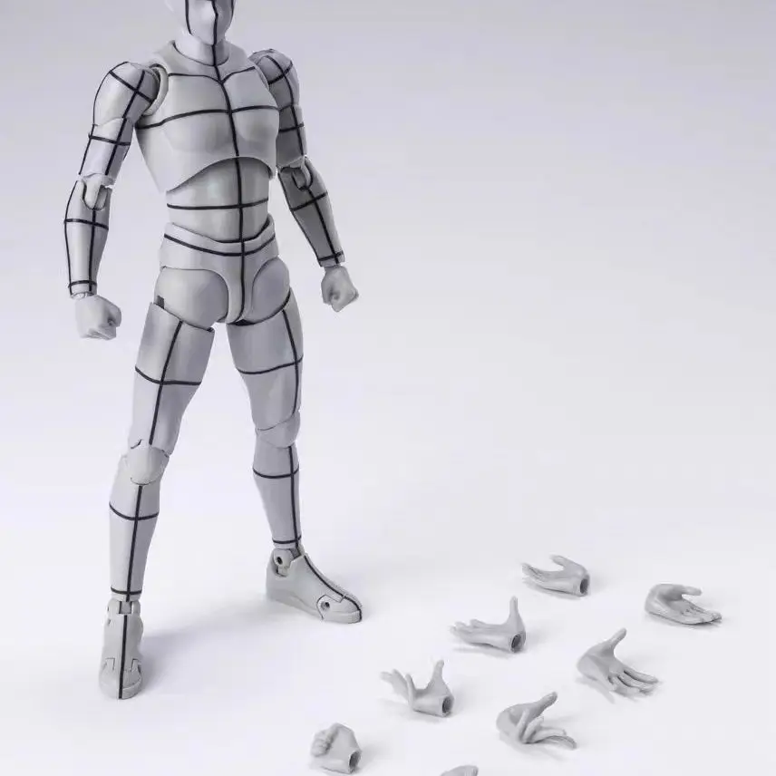 

Bandai SHFiguarts B0DY-KUN Wireframe Gray Color Ver Sketch Draw Action Figure Artist Art Painting Drawing Mannequins Movable