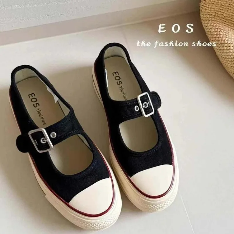 2025 New Summer Platform Mary Canvas Shoes Versatile Athletic Casual Shoes image 4