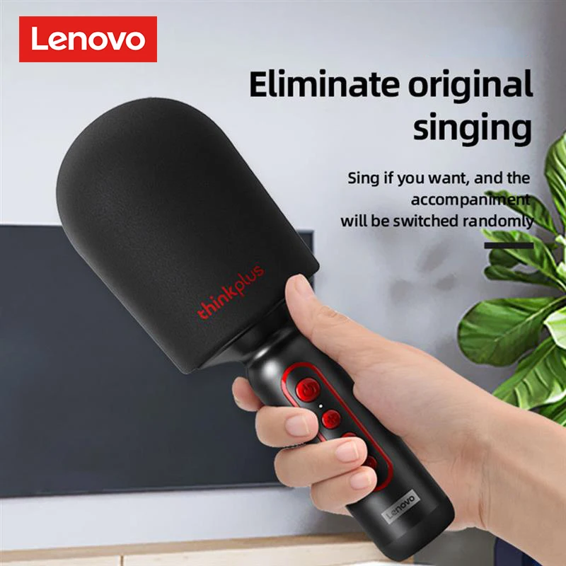 Lenovo M1 micrófono de mano inalámbrico Bluetooth, artefacto de Karaoke de calidad de sonido HIFI, teléfono móvil portátil para el hogar