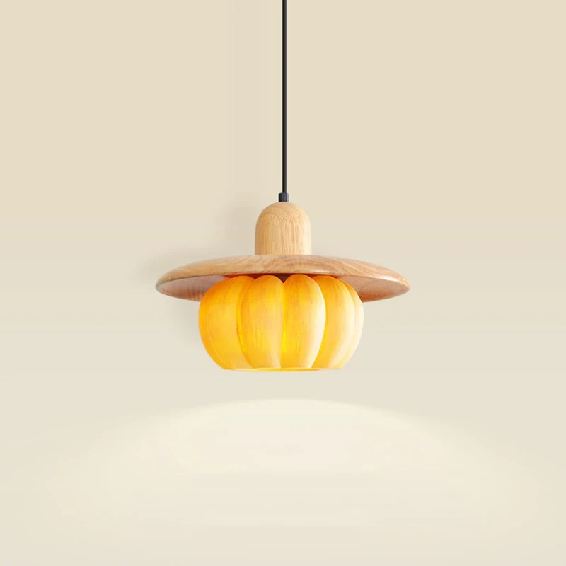 

New Style Creative New Pumpkin Shaped Home Decoration Atmosphere Pendant Light Wabi Sabi Restaurant Store Warm Led Chandelier