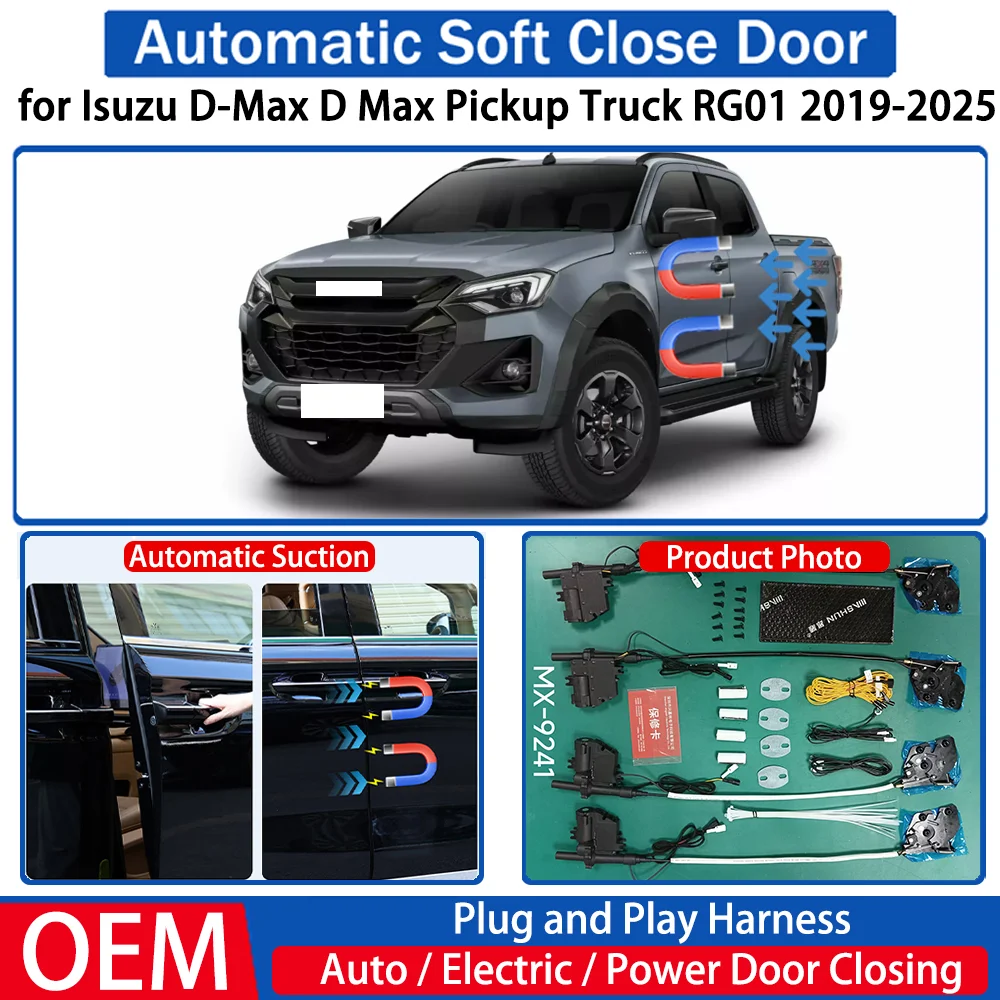 

for Isuzu D-Max D Max Pickup Truck RG01 2019-2025 Car Automatic Soft Close Door Electric Suction Kit Auto Power Closing System