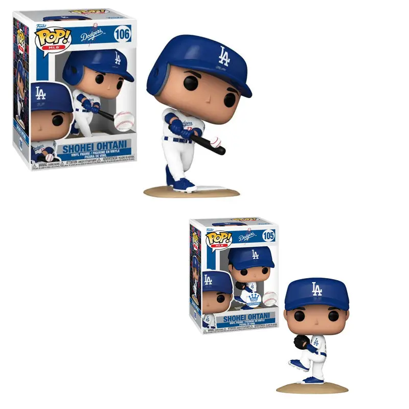 Funko POP MLB LA Dodgers Shohei Ohtani 105 # 106 # Vinylfigur 10cm PVC Sammlerpuppe Modellspielzeug für Kinder Geburtstagsgeschenk