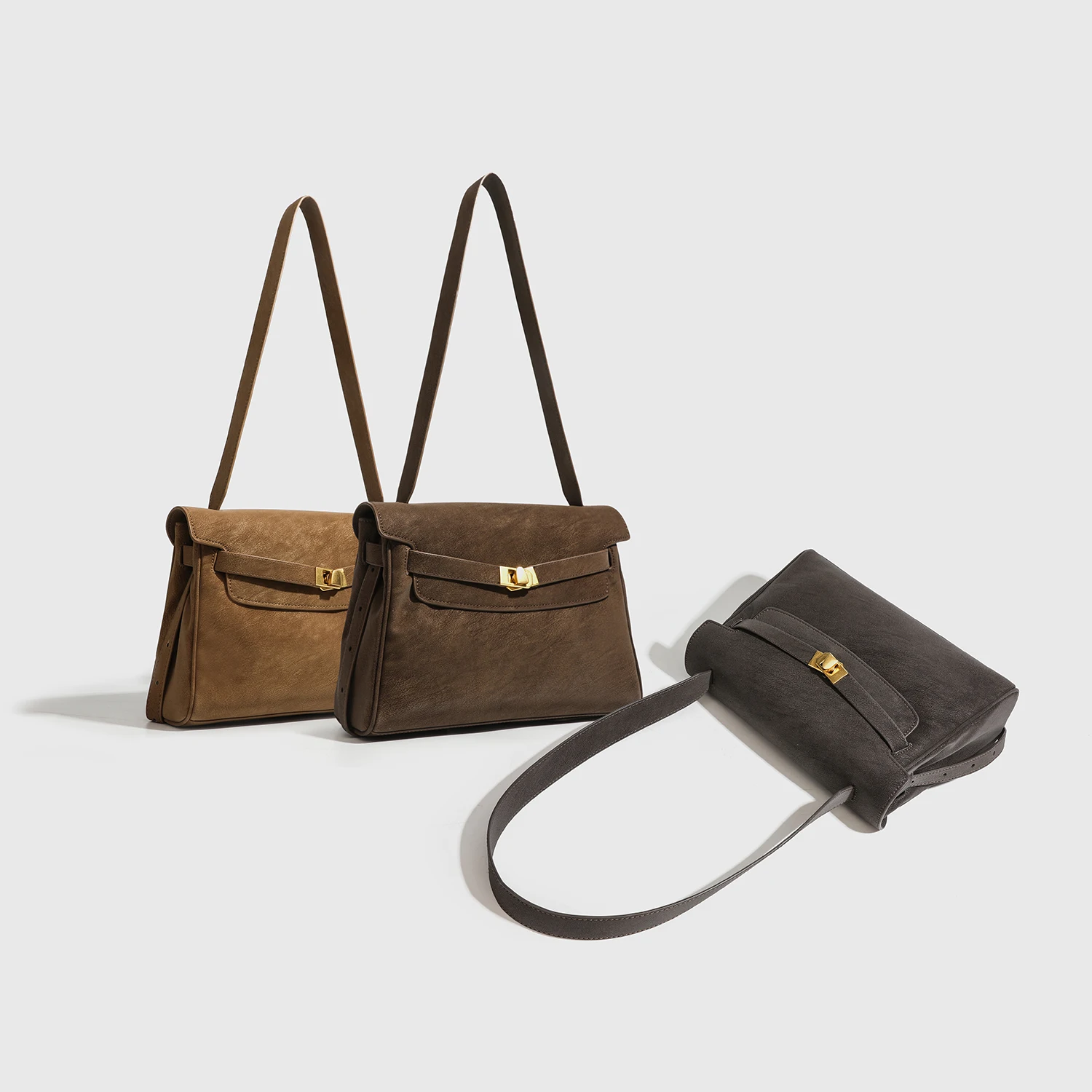 

Retro Matte Kelly Bag, Versatile Large Capacity Handbag, Single Shoulder, Crossbody Bag for All Seasons, Trendy, Autumn, Winter,