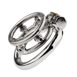 Metal Penis Spike Rings Chastity Cage Sex Toys For Men Masturbators Cockring Stimulate Penis Erection Male Toy