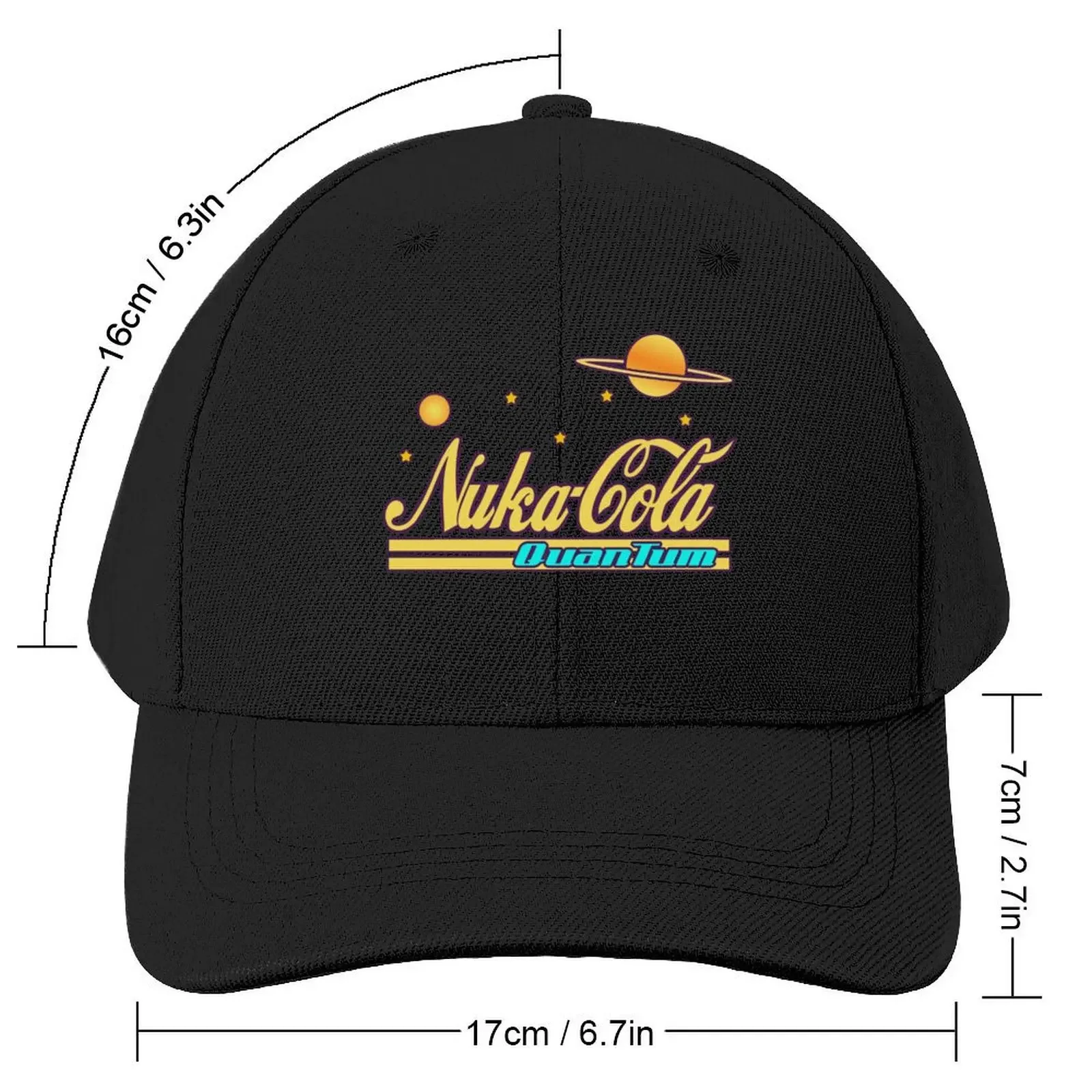 Nukacola Quantum Logo Baseball Cap Hat Beach Beach Bag Fishing cap foam party Hat Male Women's