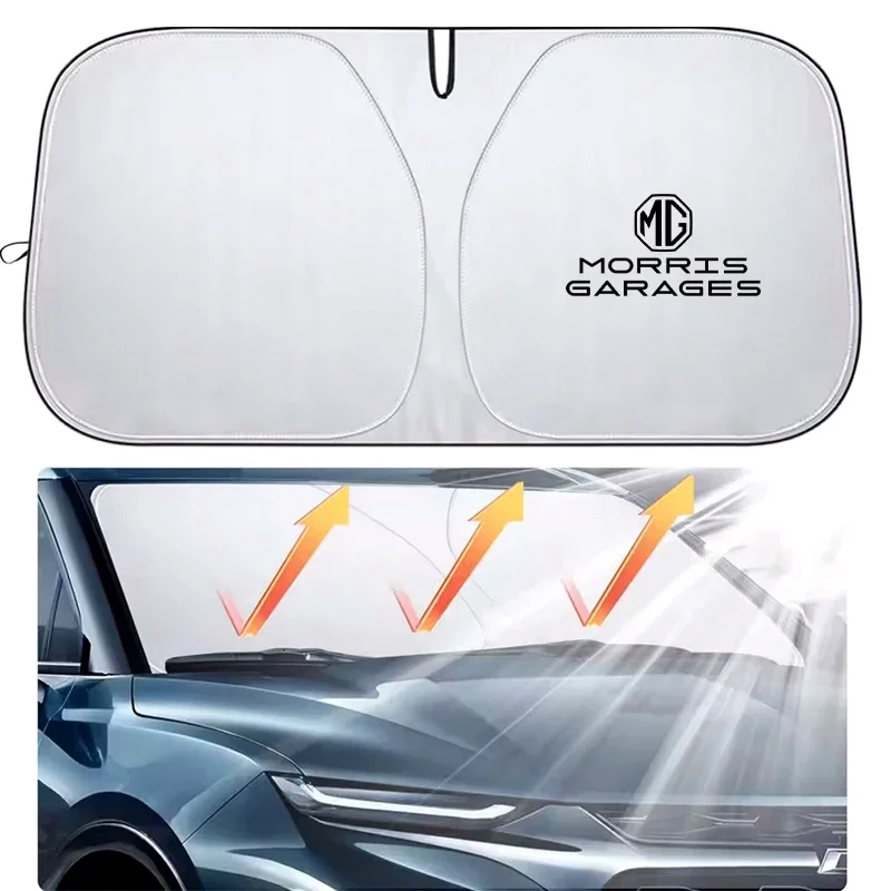 Foldable Car Windshield Sun Shade Interior Heat Reduction UV Sun Shield Cover For MG ZS MG4 EV MG HS MG3 MG5 EV Marvel R MG ONE
