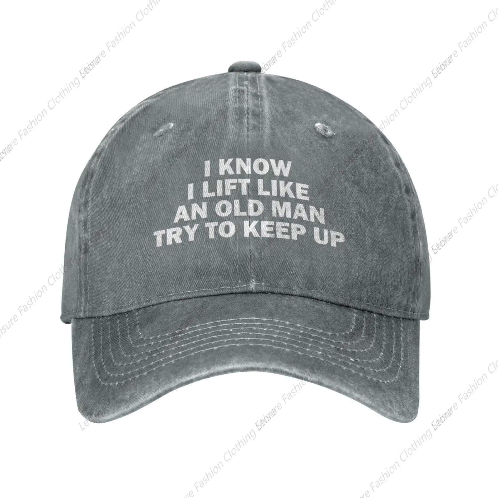 

I Know I Lifts Like an Old Man Try to Keep Up Hat for Men Baseball Cap Vintage Caps