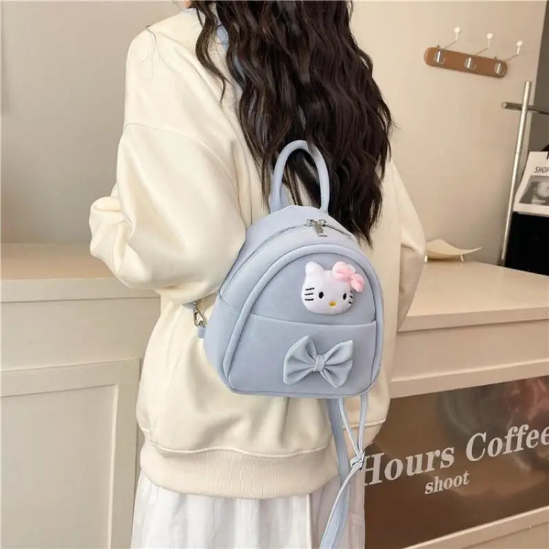 حسن المظهر الكرتون سانريوس مرحبا كيتي حقيبة مدرسية على ظهره حقيبة كتف جديدة على ظهره حسن المظهر مهرجان الموضة هدية لطيف #4