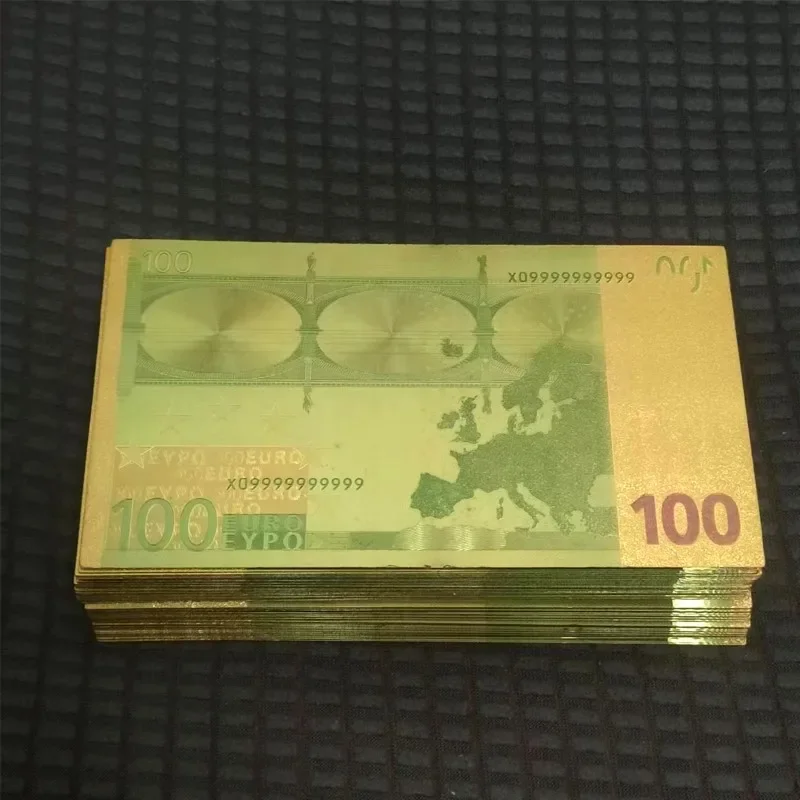 5~100pcs 100 Euro Fake Euro Bill Fake Money European Banknote 100 Euro Gold Banknotes Gifts Collection