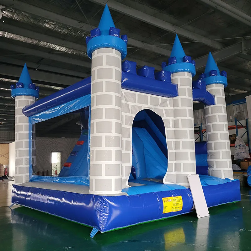 Inflatable castle Bouncy slide game made of high-strength commercial PVC material | can be customized according to drawings