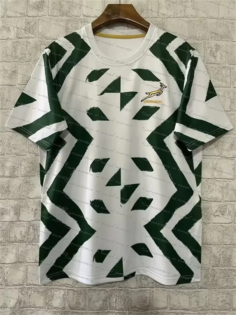 

Breathable Quick-Drying Casual T-Shirt 2024 New Summer South Africa Home Away Rugby Shirt Adult 3D Digital Printing MOTO Shirt