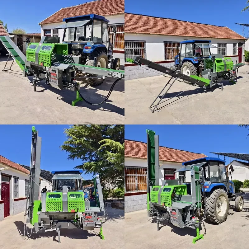 YG Firewood Processor 480mm PTO Hydraulic Wood Log Splitter 20 Ton New Condition for Farms Wood Splitter