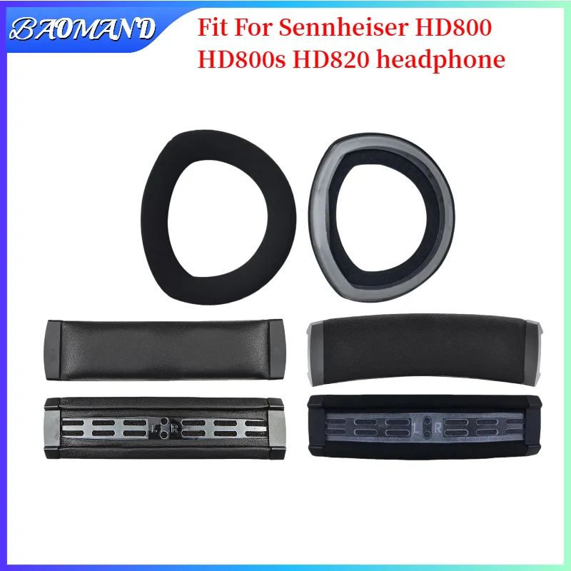 Амбушюры для наушников Sennheiser HD800 HD800s HD820, сменные наушники, амбушюры, повязка на голову, подушечки
