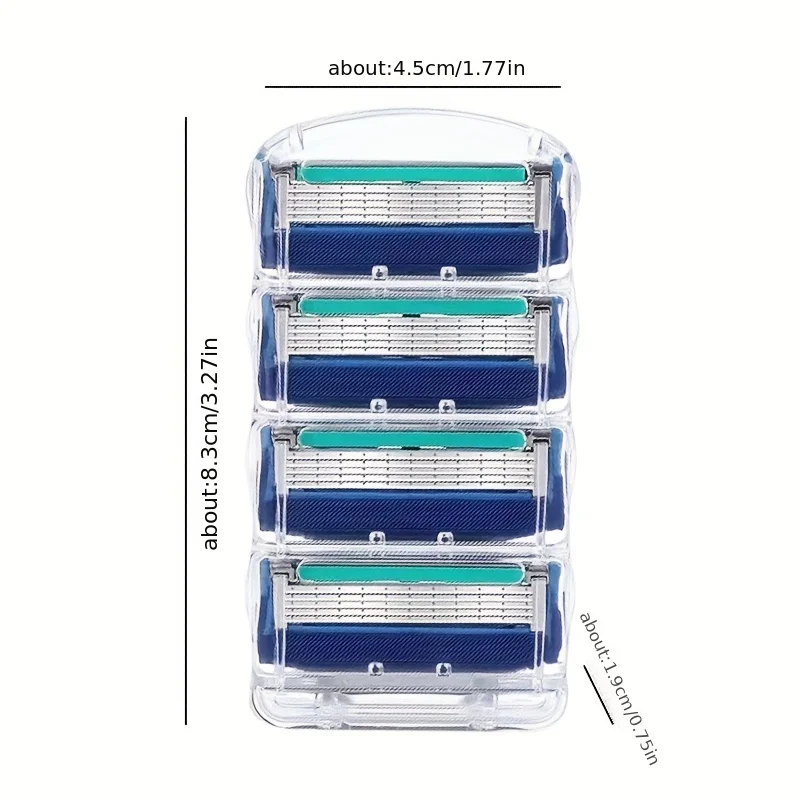 Razor Shaver for Men, Premium Shaving Shaver, 5-Layer Razor Face Beard Hair Comes with Replaceable Blades, 5-Layer Refills