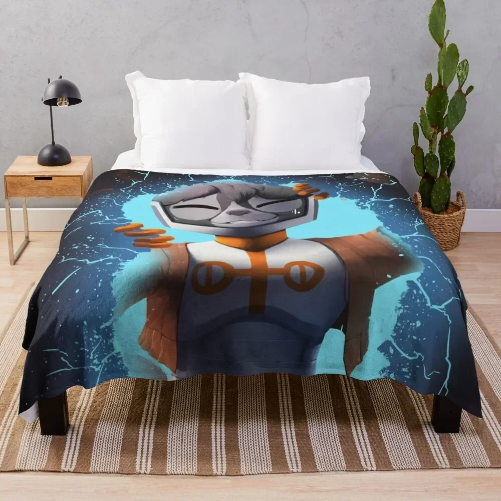 Breaking through Throw Blanket Furrys Thermal Decorative Beds Blankets