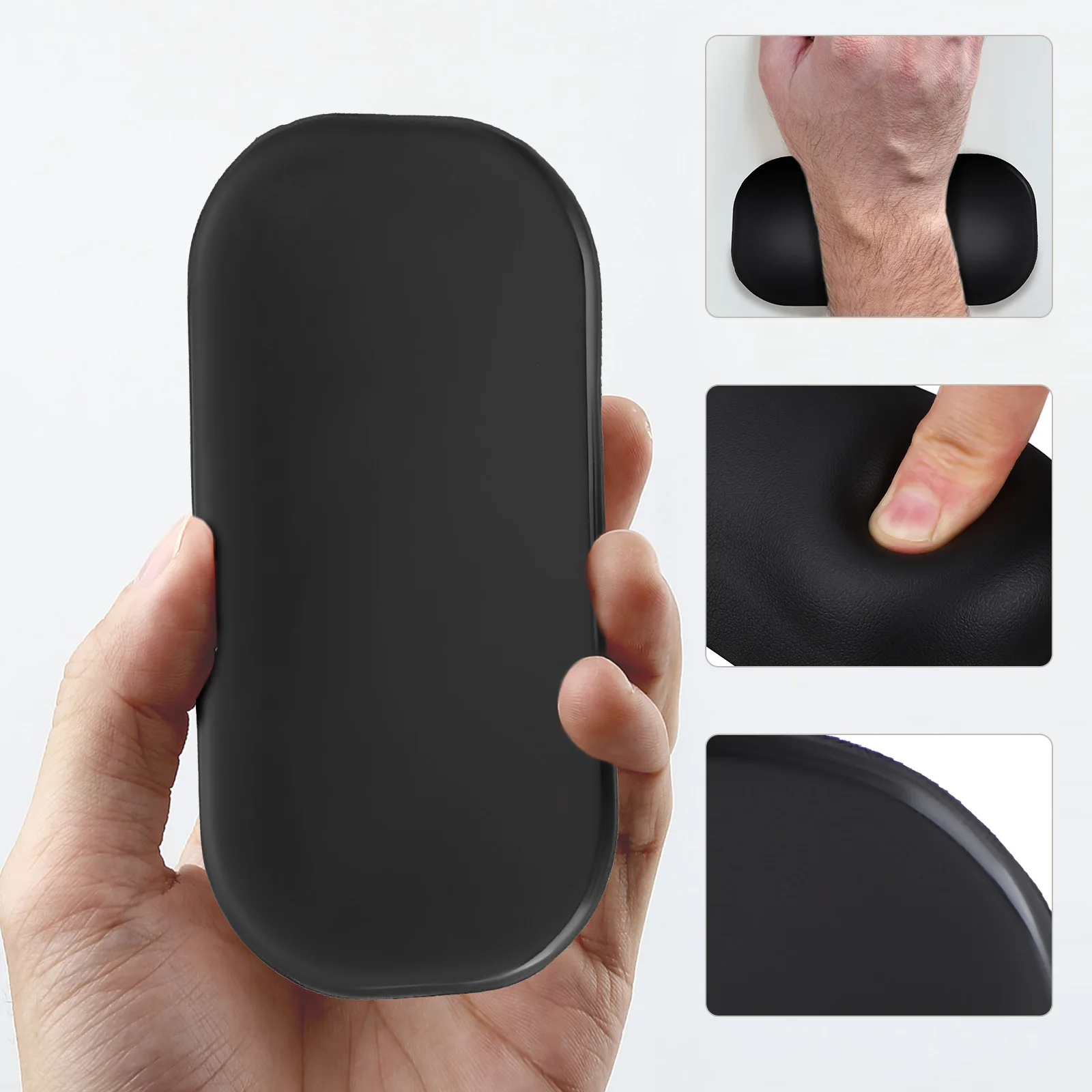 2Pcs Mouse Wrist Rest Silicone Ergonomic Support Cushions Non Slip Wrist Pads for Computer Office Gaming