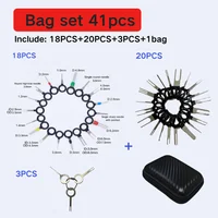 26/41pcs Car Terminal Removal Kit Box Wire Plug Connector Extractor Puller Release Pin Extractor Set For Automotive Repair Tool 5