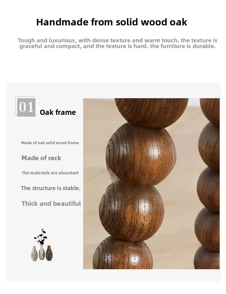 Скандинавская резная прикроватная тумбочка из массива дерева, антикварный боковой диван из американского дуба, французский персонализированный угловой уголок