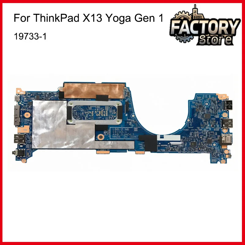 19733-1 Laptop motherboard for Lenovo for ThinkPad X13 Yoga Gen 1 with CPU i5 i7 10th 100% TEST