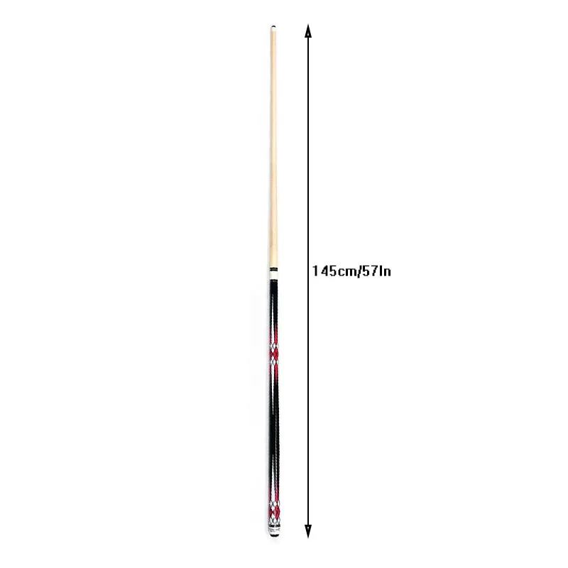 1 PC 2024 New Fashion 1/2 Maple Wood 57In Nine-ball Pool Billiard Cue Stick Billiard Cue 1/2 Split Billiard Pool Cue