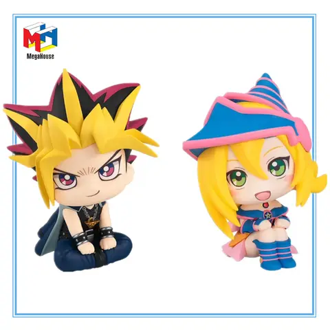 재고 있음 BANDAI 메가하우스 유희왕! Duel Monsters Mutou Yugi 블랙 마술사 소녀 11CM PVC 애니메이션 액션 피규어 모델 장난감