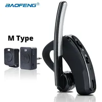 BaoFeng Walkie Talkie Wireless Bluetooth Headset PTT Earphone with Mic M/K Port for UV-82 UV-5R BF-888S Kenwood Moto Ham Station